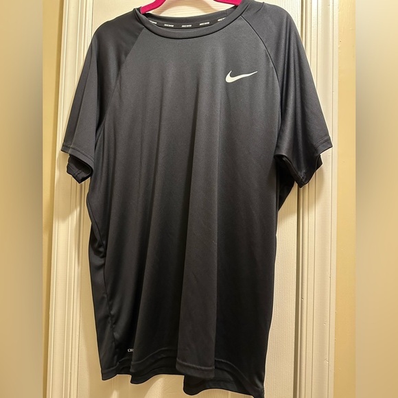 Nike Other - Nike Black Short Sleeve Dri-Fit UPF40+ Hydro guard Swim Tee